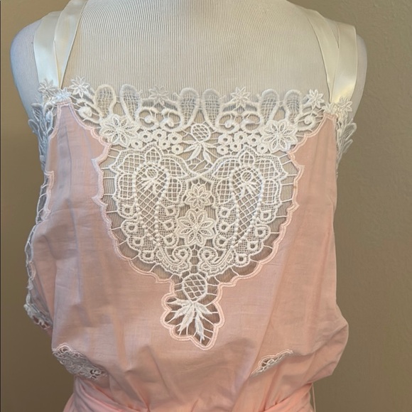 Miguelina Pink Lace Maxi Dress - Picture 2 of 15